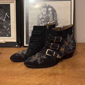 Susanna suede buckle boot 39.5 EU (9.5 US)